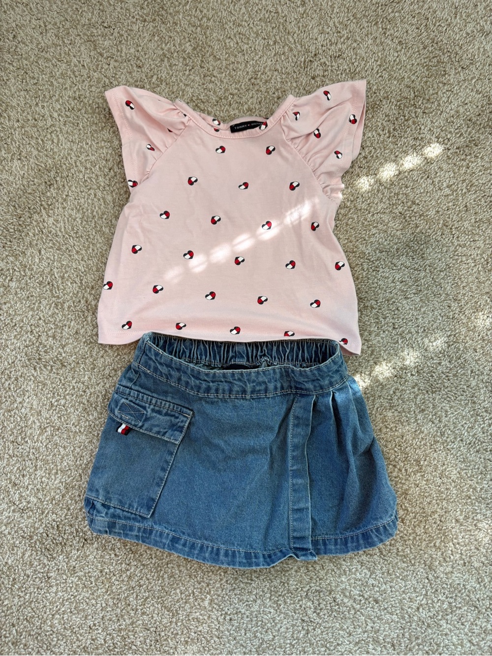 Tommy Hilfiger Toddler Shirt and Skort Outfit